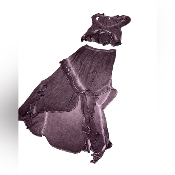 NWOT Free People If Only Set Boho Maxi Skirt - Picture 3 of 13